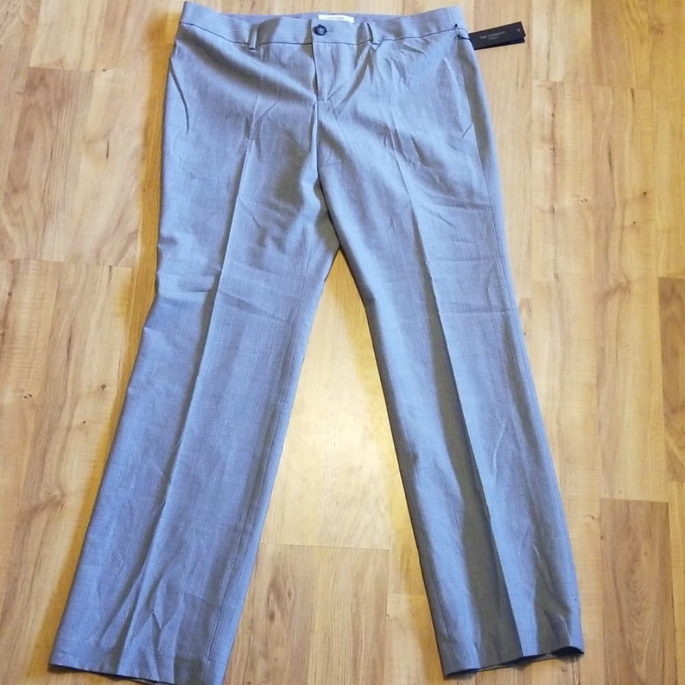 Grey/baby blue pinstripe, Logan Fit BR pants